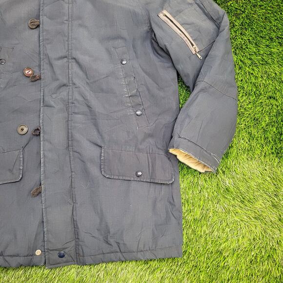 Vintage 70s Sears Parka Jacket Medium 23x30 Sherpa-Lined - Picture 10 of 16